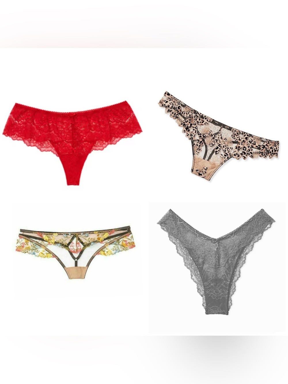 Victoria's Secret 4 X Gorgeous Panty Bundle!